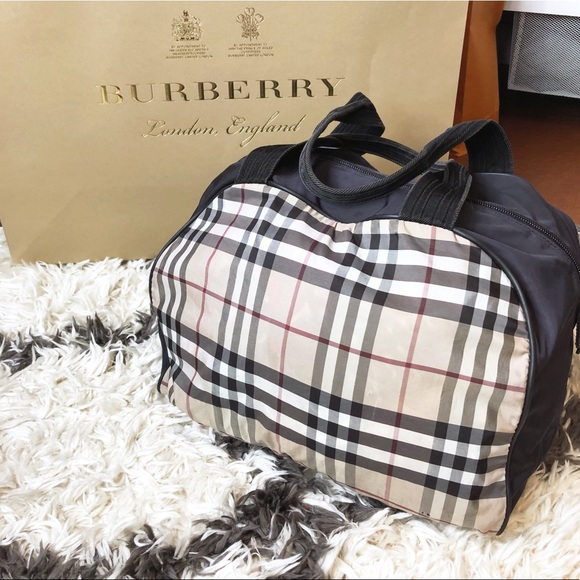 Burberry Handbags - Authentic Burberry Nylon Travel Duffle